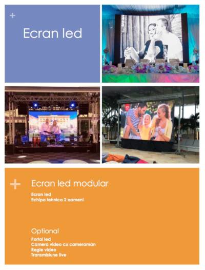 Inchiriere Ecran led