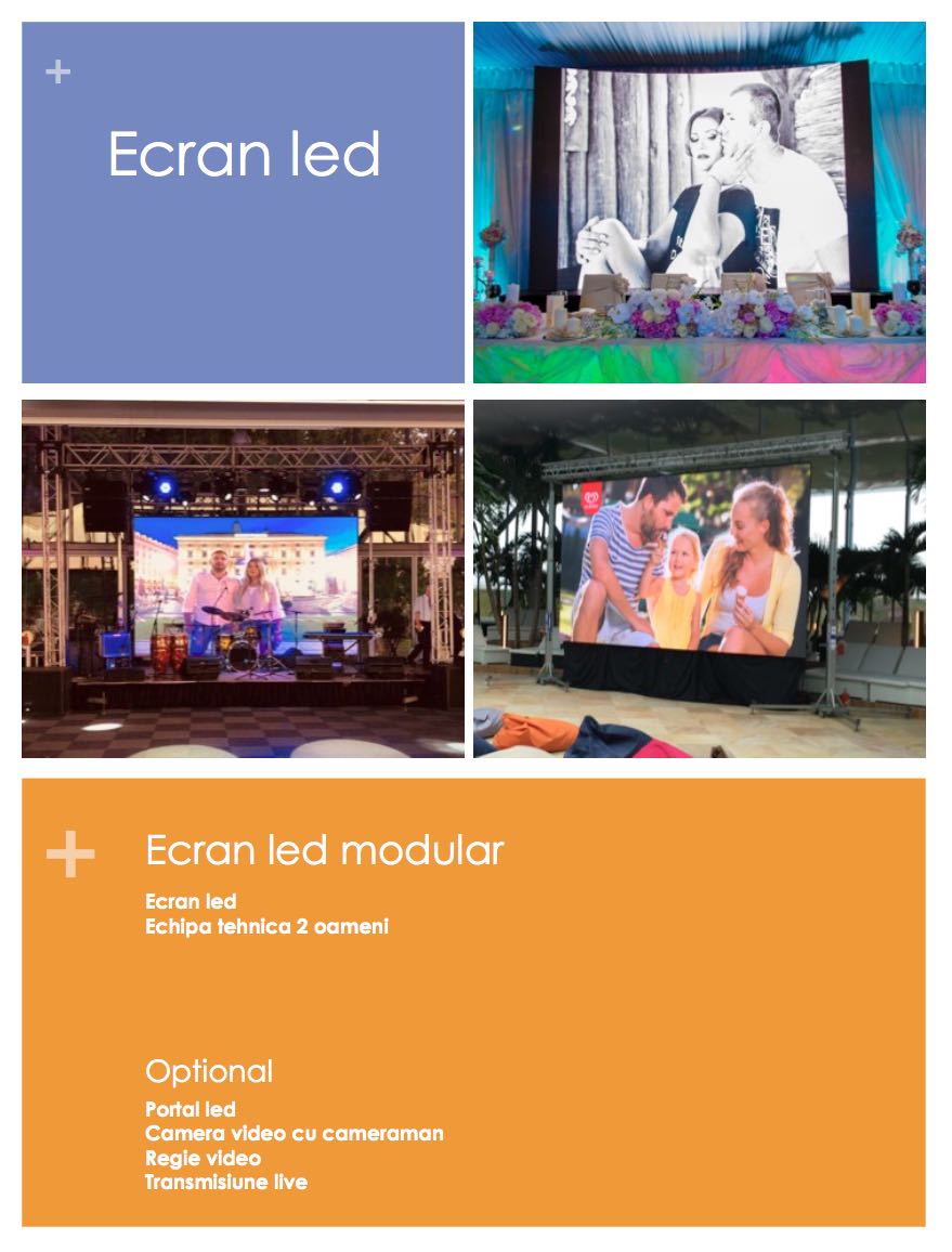 Inchiriere Ecran led