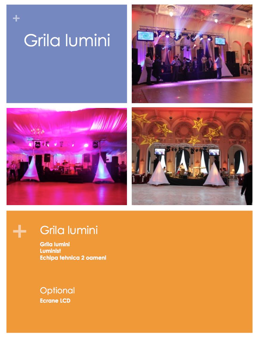 Inchiriere grila de lumini