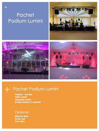 inchiriere scena podium lumini evenimente